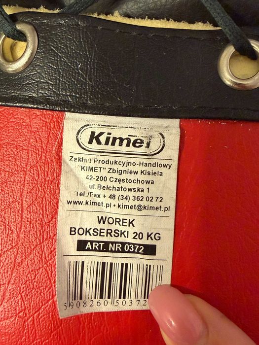 Worek treningowy Kimet 20 kg – bardzo dobry stan