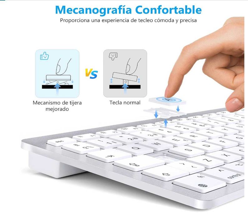 Bluetooth Keyboard for Mac – Spanish QWERTY / Teclado Bluetooth Mac – NOVO