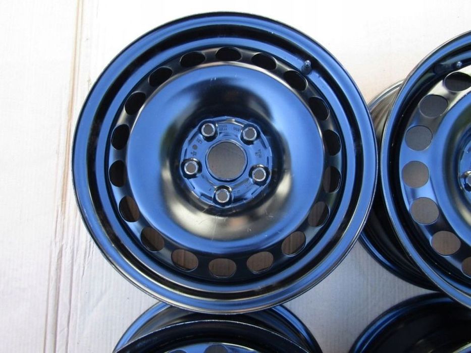 4x felgi stalowe 16 vw passat b5 b6 b7 b8 b9 golf V VI VII caddy eos jetta touran 6,5 j 5x112 ET41 piasta 57,1 mm