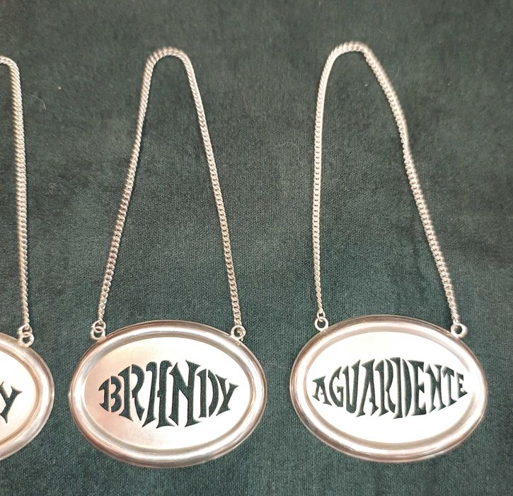 Placas Para Garrafas Prata