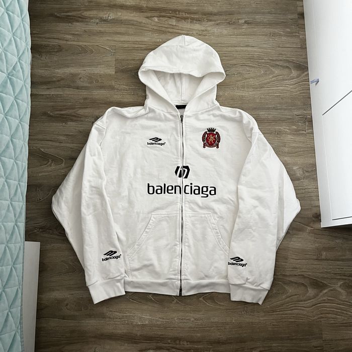 bluza soccer biala
