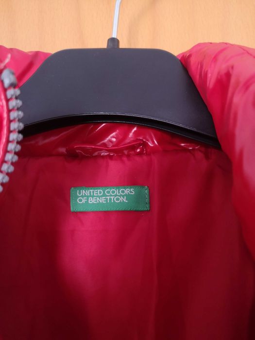 Casaco acolchoado vermelho Benetton