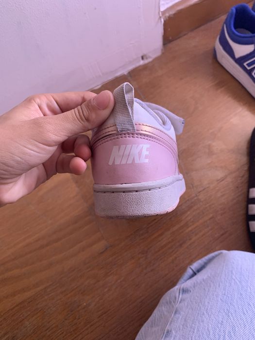 tenis nike branco e rosa numero 34