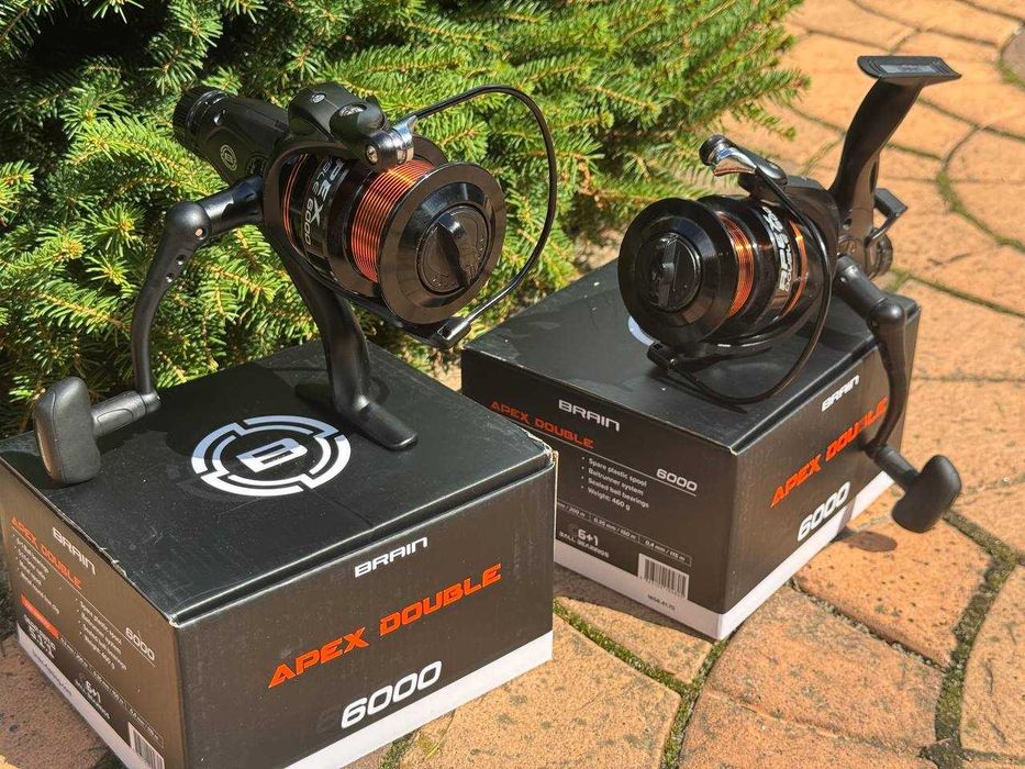 Карповая катушка Brain Apex Double Baitrunner 3000-4000-5000-6000