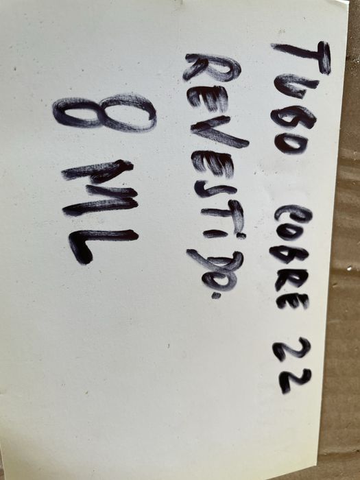 Tubo cobre revestido 22