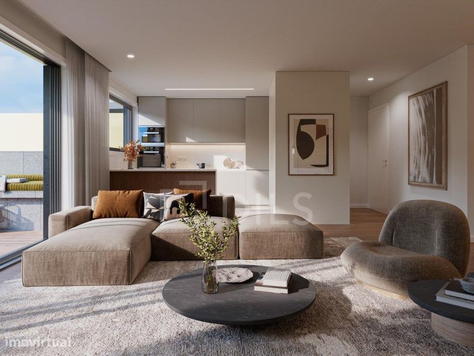 Apartamento T3 com terraço e 2 lugares de estacionamento no centro ...