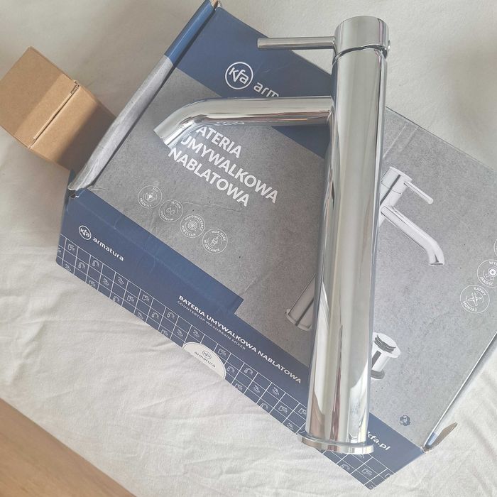 Kfa bateria umywalkowa nablatowa chrom