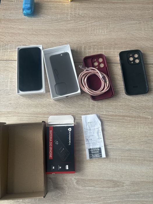 Iphone 14 pro idealny stan 100% bateria etui szklo klabel