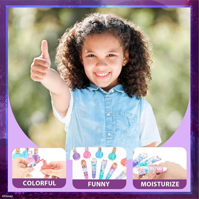 Набор косметики Disney Frozen 2 Sparkly для девочек блеск лак наклейки