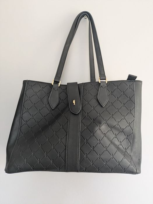 Torebka ochnik  elegancka, pojemna, klasyczna czerń