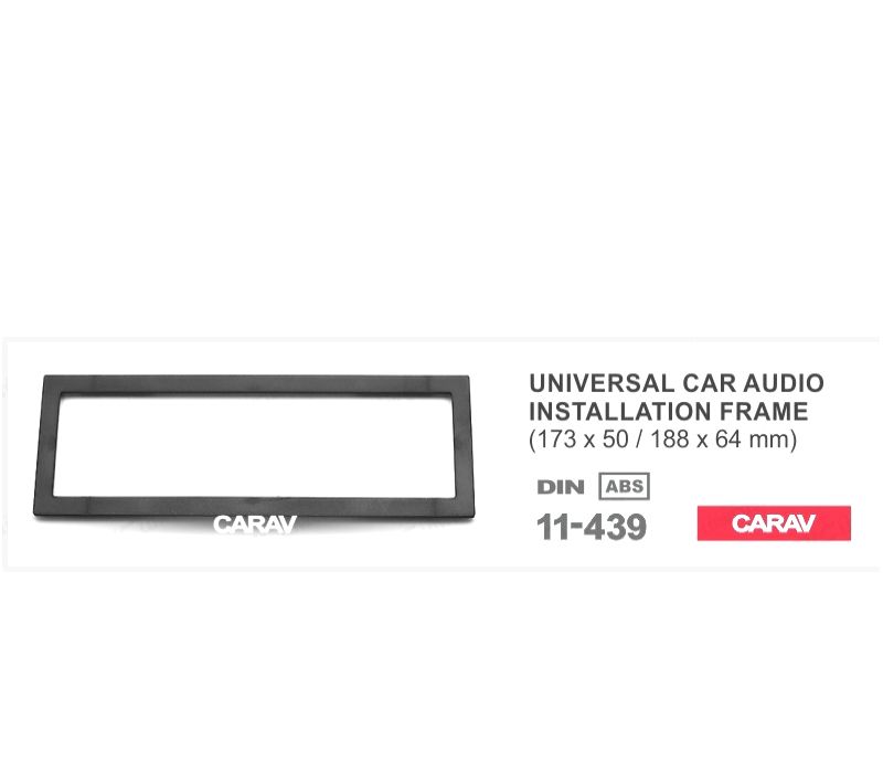 MOLDURA ADAPTADOR UNIVERSAL PARA RADIO 1-DIN 173*50 188*64 MM
