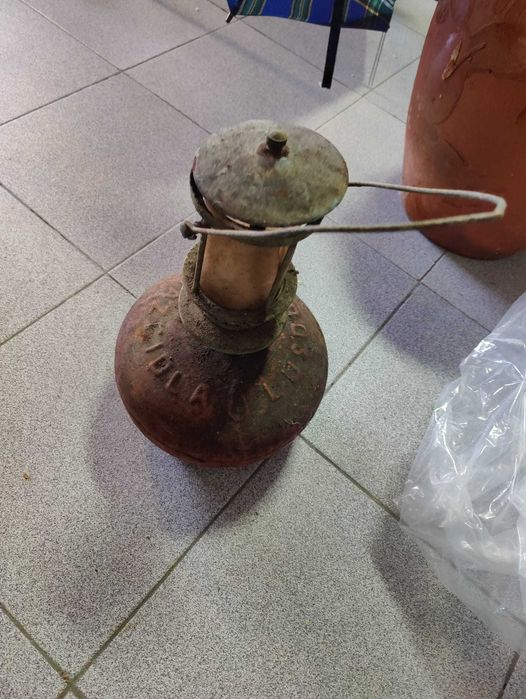 Candeeiro antigo a gás