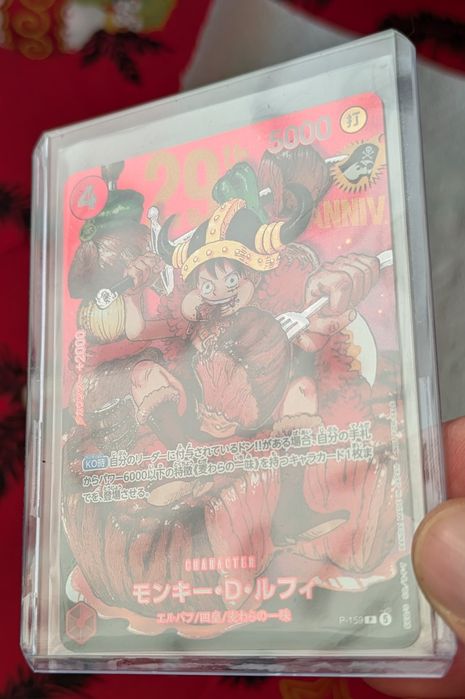 Carta One Piece TCG Monkey D. Luffy P-159 – 29th Anniversary (JP)
