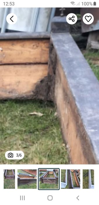 Obudowa grobu dwuosobowa,  drewniana