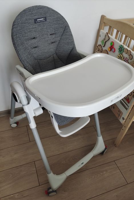 Стільчик для годування Peg-Perego Prima Pappa Follow Me Wonder Grey