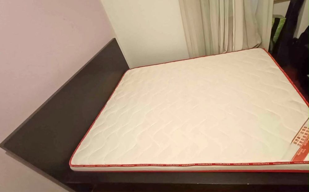 Cama de Casal 160x200cm + Colchón Viscoelástico (Ótimo Estado)
