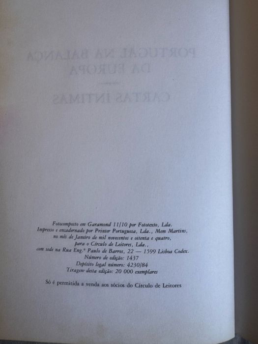 Edição 1984 capa dura, Circulo de Leitores , Almeida Garrett