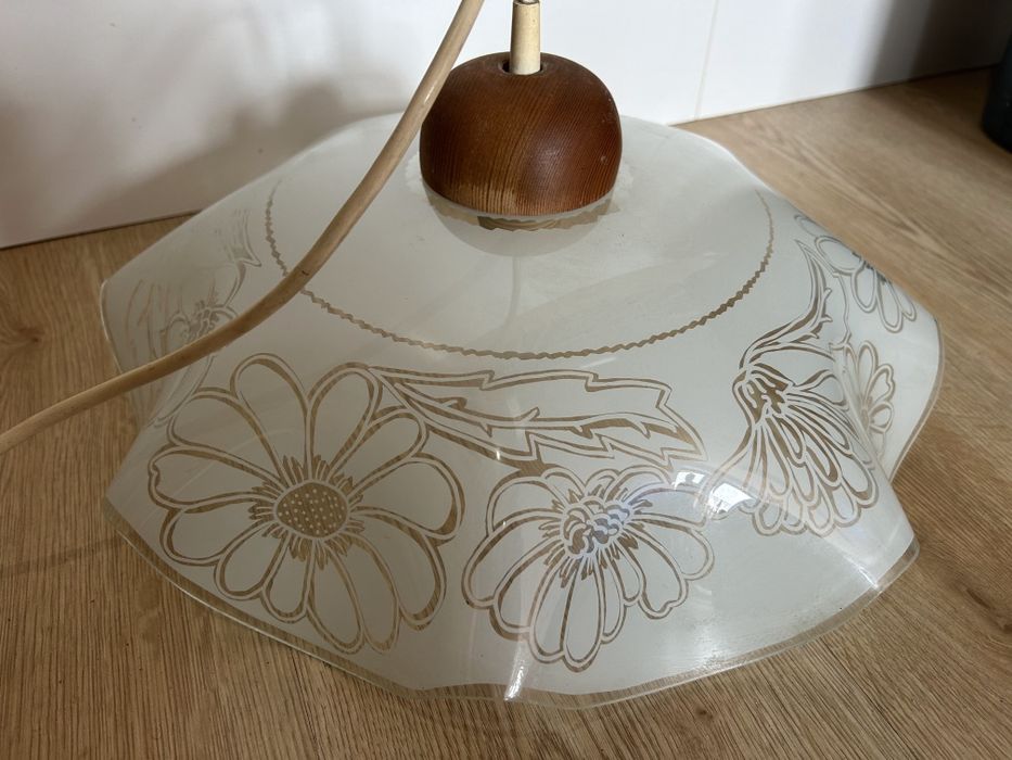 Lampa wisząca szklana