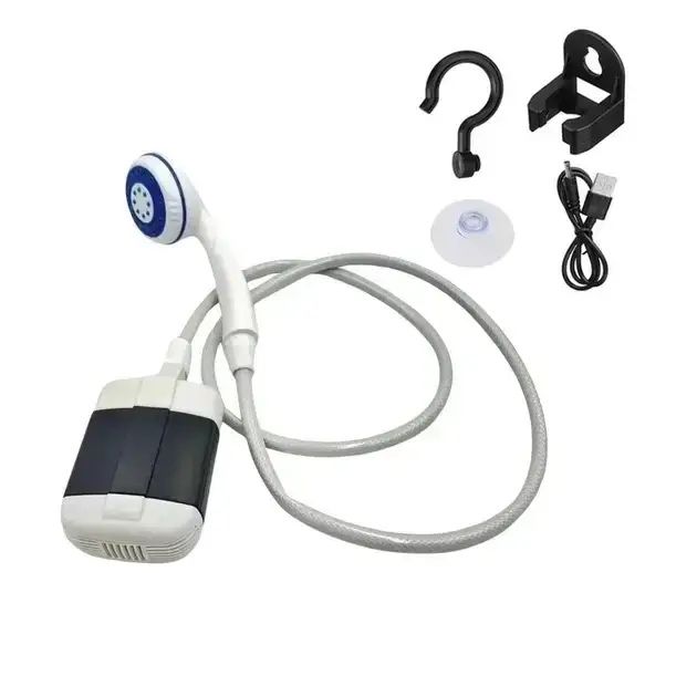 Душ портативний з помпою на акумуляторі USB кемпинговый душ шланг 1.5м