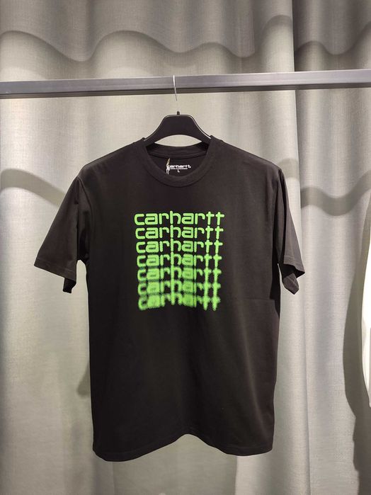 Футболка CARHARTT WIP Fading Script Tee Black & Lime