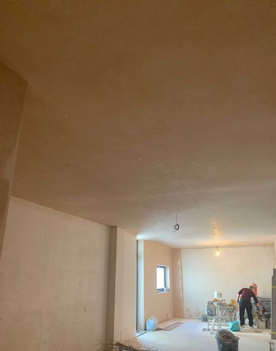 Стяжка пола машинная за 1 день, штукатурка стен