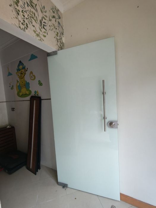 Portas em vidro fosco
