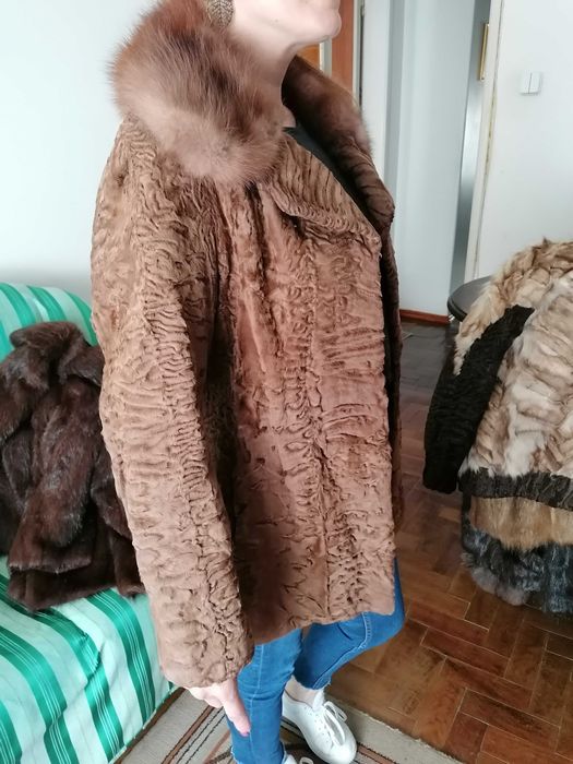 Vintage casacos de pele vários