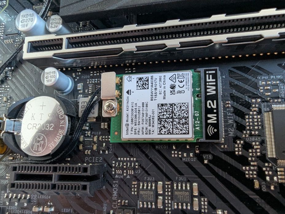 Asrock lga 1700 B760m PG riptide Wi-Fi 6E (802.11ax)