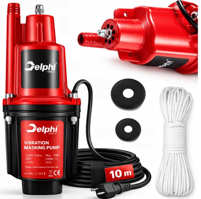 Nowa Pompa Głębinowa Nurek Delphi Tools Do Studni Wody 250W 1080 l/h
