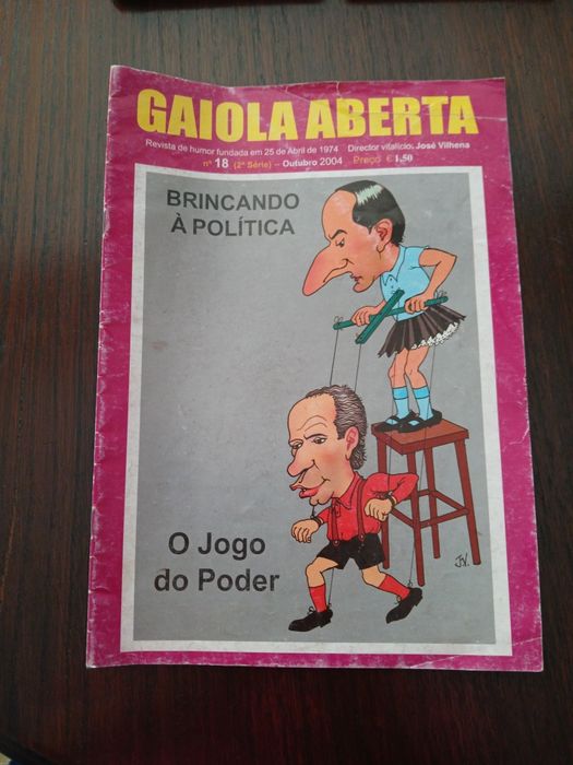 Gaiola Aberta raro - Brincando a Política de José Vilhena