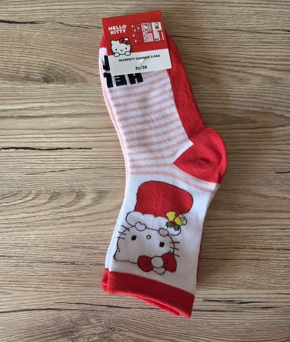 Skarpety Hello Kitty komplet 3 pary roz.35-38