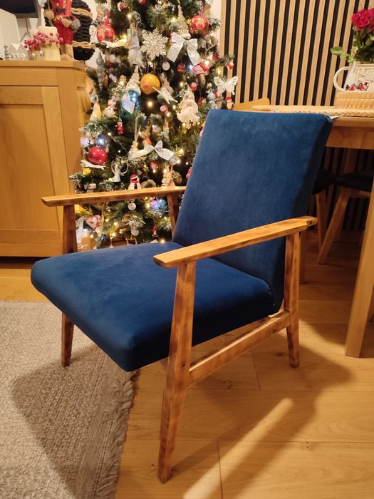 Fotel Lis, lata 70, projekt Henryka Lis-a+ poduszka