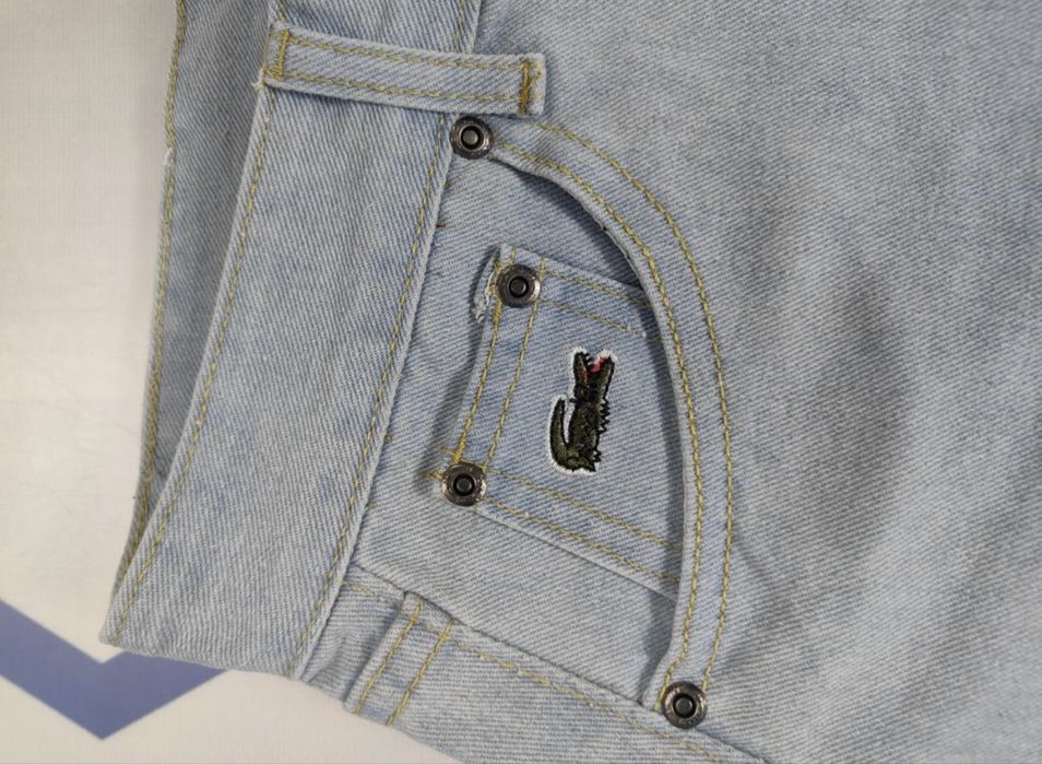 ТОП ПРОДАЖУ!! Купити джинси Лакоста, штани Lacoste, джинси Lacosta світло сині на весну або літо, придбати широкі Baggy jeans беггі джинси Лакоста