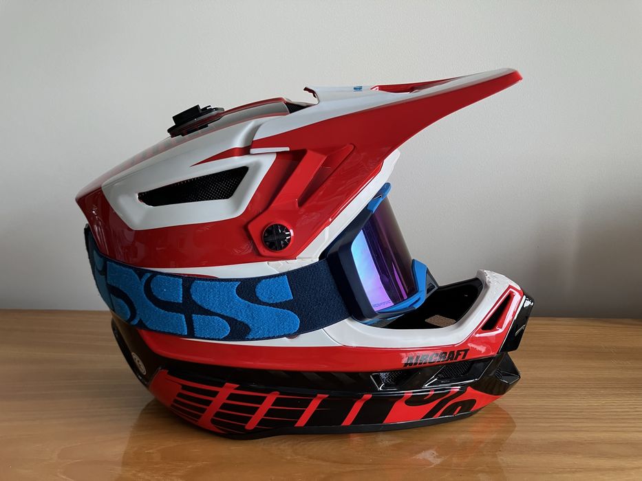Kask Full face Carbon 100 % Aircraft L + Google IXS Rampage TLD