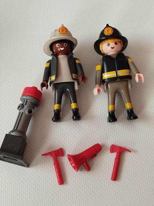 Playmobil. Пожарная машина звук, свет, катер, пожарники, лодка