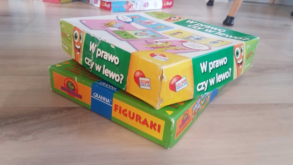 Zestaw gry puzzle dla dzieci Figuraki Granna 3 latka