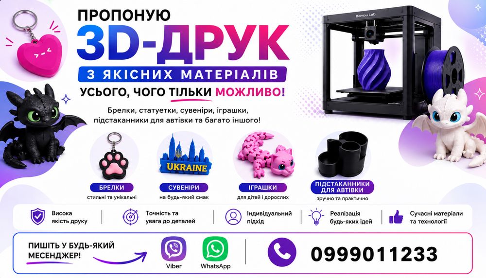 Пропоную 3D друк