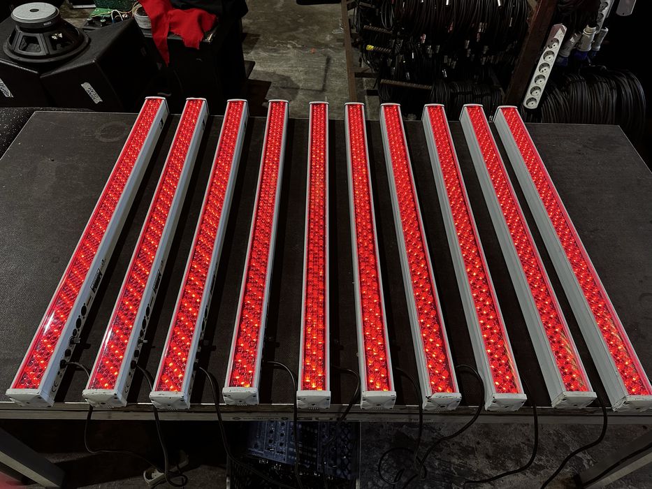 10x barra led 252 rgb