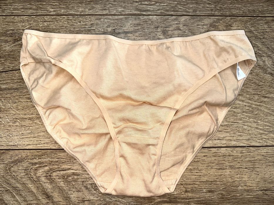 Primark bezowe bawełniane majtki M