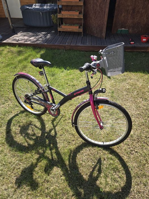 Rower 24 B-TWIN Poply 500 - przerzutki - Decathlon - dziecięcy
