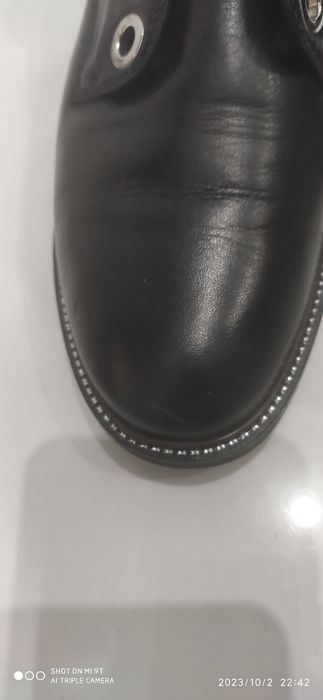 Skórzane pantofle 38