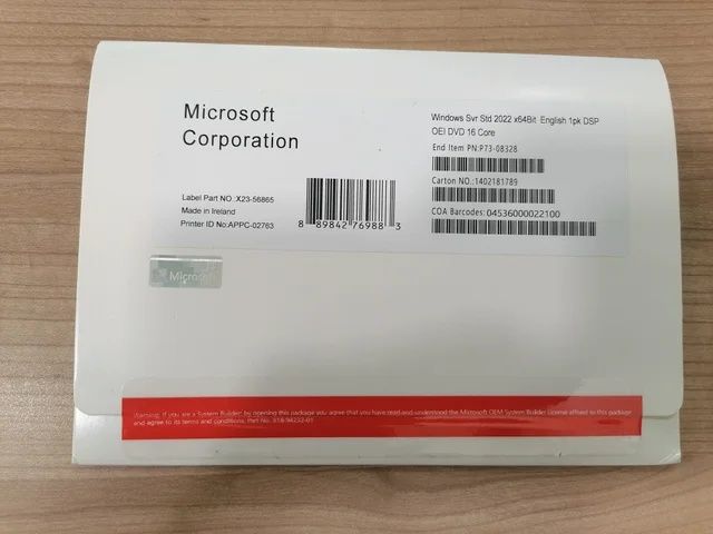 Windows Server 2022 Standard 16 Cores
