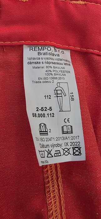 Spodnie robocze nowe 158cm