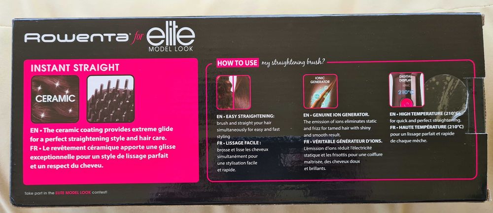 Escova Alisadora ROWENTA CF5712 (Cerâmica - Máx 210 °C)