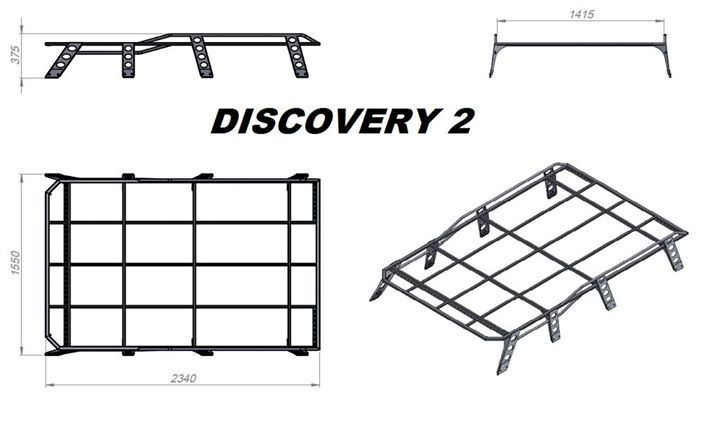 Land Rover Discovery 2 -Bagażnik dachowy