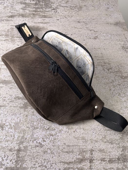 Nerka welur czekoladowy handmade