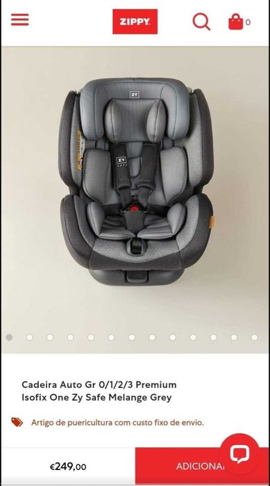 Cadeira auto zippy one 360