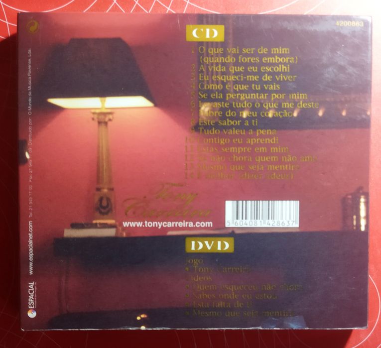 CD+DVD - Tony Carreira