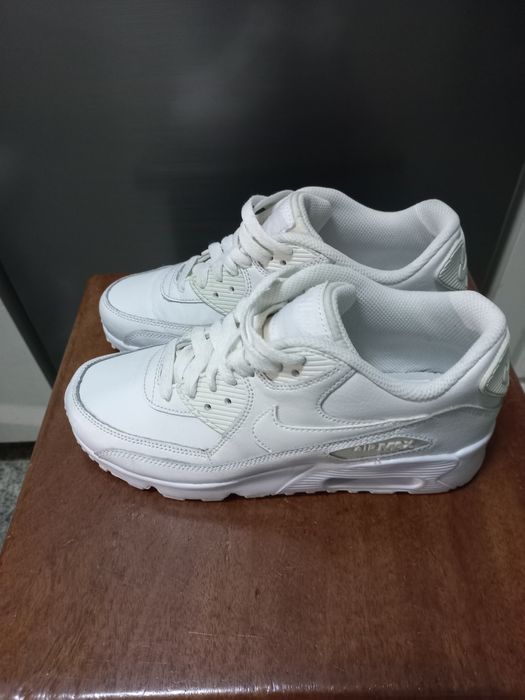Sapatilhas Nike Air Max 90 Leather Branco senhora
