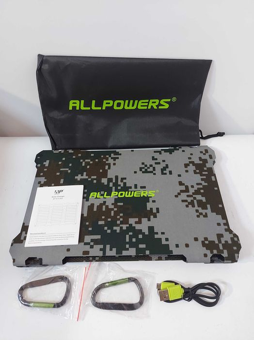Сонячна панель Allpowers 21W ETFE 2xUSB, сонячна зарядка для телефону